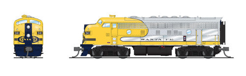 Broadway Limited Imports N 9243 EMD F7 Diesel Locomotive A/B Set, Atchison Topeka & Santa Fe (Yellow Warbonnet) #341/341A (A-Unit Paragon4 Sound/DC/DCC Equipped)