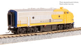 Broadway Limited Imports N 9243 EMD F7 Diesel Locomotive A/B Set, Atchison Topeka & Santa Fe (Yellow Warbonnet) #341/341A (A-Unit Paragon4 Sound/DC/DCC Equipped)