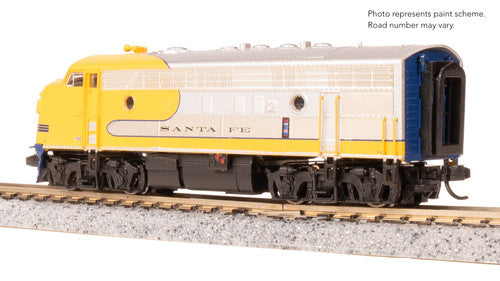 Broadway Limited Imports N 9243 EMD F7 Diesel Locomotive A/B Set, Atchison Topeka & Santa Fe (Yellow Warbonnet) #341/341A (A-Unit Paragon4 Sound/DC/DCC Equipped)