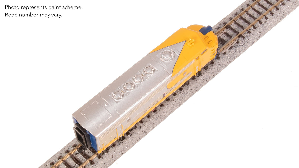 PREORDER Broadway Limited Imports N 9244 EMD F7A Diesel Locomotive, Atchison Topeka & Santa Fe (Yellow Warbonnet) #344 (Paragon4 Sound/DC/DCC Equipped)