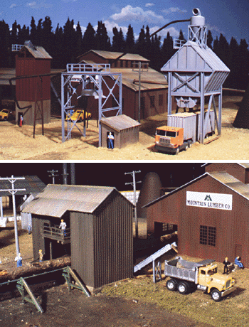 Walthers Cornerstone HO 933-3144 Sawmill Outbuildings Kit