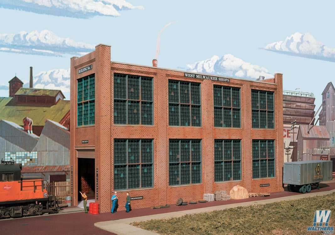 Walthers Cornerstone HO 933-3165 Background Shop Building #1 Kit