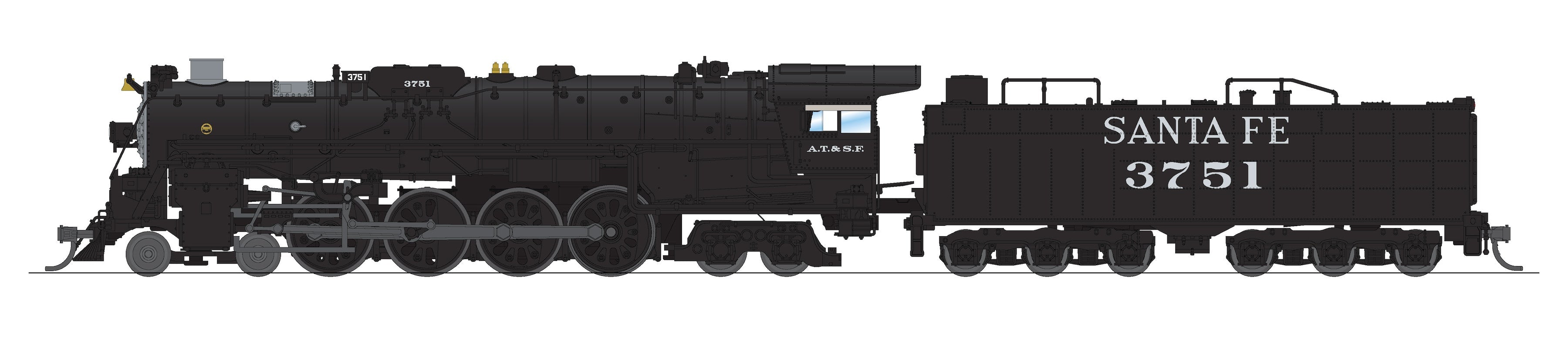 PREORDER Broadway Limited Imports N 9410 4-8-4 Class 3751 Steam