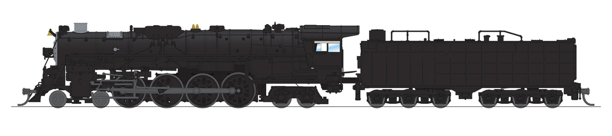 PREORDER Broadway Limited Imports N 9406 4-8-4 Class 3751 Steam Locomotive with Smoke, Atchison Topeka & Santa Fe Unlettered (Paragon4 Sound/DC/DCC Equipped)