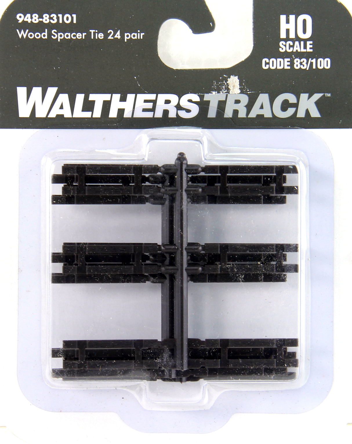 Walthers Track HO 948-83101 Wood Spacer Ties for Codes 83/100 Track (24 Pair)