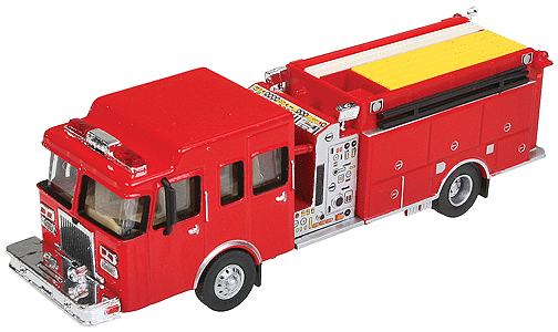 Walthers SceneMaster HO 949-13800 Heavy-Duty Fire Engine, Red