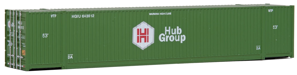 Walthers SceneMaster HO 949-8505 53' Singamas Corrugated Container, Hub Group