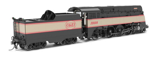 PREORDER Broadway Limited Imports HO 9555 Yellow Jacket 4-6-2 Class ES Steam Locomotive, Chicago & Eastern Illinois (Dixie Flagler Fantasy Paint Scheme) #1008 | 637.49