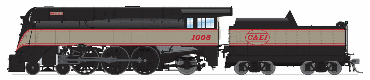 PREORDER Broadway Limited Imports HO 9555 Yellow Jacket 4-6-2 Class ES Steam Locomotive, Chicago & Eastern Illinois (Dixie Flagler Fantasy Paint Scheme) #1008 | 637.49
