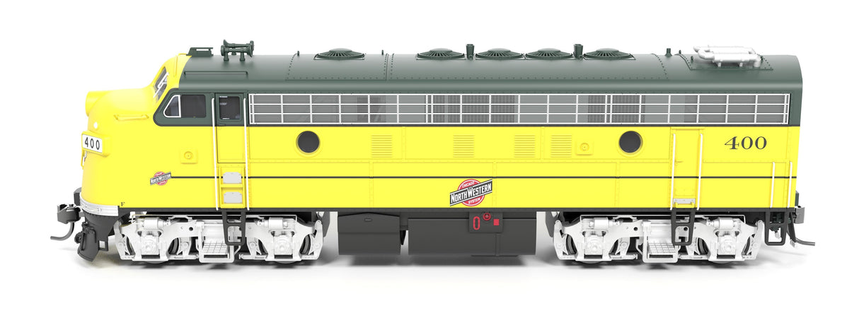 PREORDER Broadway Limited Imports HO 9694 EMD F7 A/B Diesel Locomotive, Chicago & North Western Executive Scheme #400/410 (Paragon4 DCC & Sound Equipped/Unpowered B Unit) | 365.49