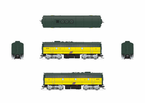 PREORDER Broadway Limited Imports HO 9694 EMD F7 A/B Diesel Locomotive, Chicago & North Western Executive Scheme #400/410 (Paragon4 DCC & Sound Equipped/Unpowered B Unit) | 365.49