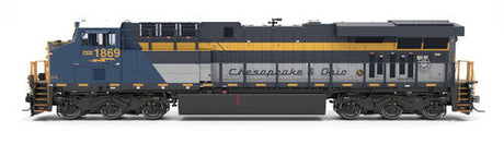 Broadway Limited Imports HO 9862 GE ES44AC Diesel Locomotive with Smoke, CSX C&O Heritage #1869 (Paragon4 Sound & DCC Equipped)