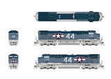 Broadway Limited Imports HO 9874 GE ES44AC Diesel Locomotive with Smoke, US Navy #44 (Paragon4 Sound & DCC Equipped)