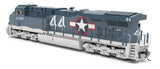 Broadway Limited Imports HO 9874 GE ES44AC Diesel Locomotive with Smoke, US Navy #44 (Paragon4 Sound & DCC Equipped)