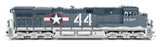 Broadway Limited Imports HO 9874 GE ES44AC Diesel Locomotive with Smoke, US Navy #44 (Paragon4 Sound & DCC Equipped)