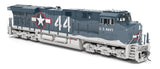 Broadway Limited Imports HO 9874 GE ES44AC Diesel Locomotive with Smoke, US Navy #44 (Paragon4 Sound & DCC Equipped)