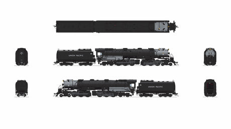 Broadway Limited Imports HO 9903 CSA-2 Brass Hybrid UP Early Challenger with Smoke, Union Pacific Post-1947 #3818 (Paragon4 DCC & Sound Equipped)