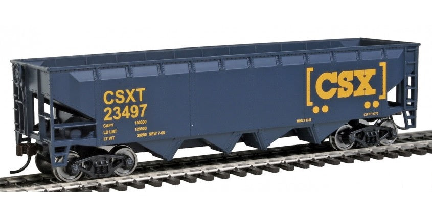 Walthers Trainline HO 931-1425 Offset 4-Bay Open Hopper, CSX #23497