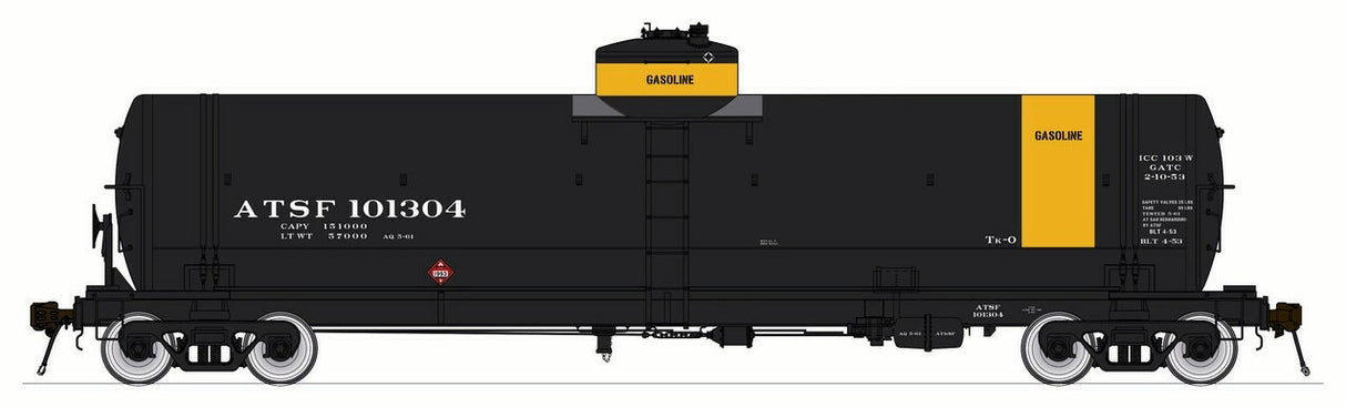 American Limited HO 1840 GATC Welded Tank Car, Santa Fe #101309