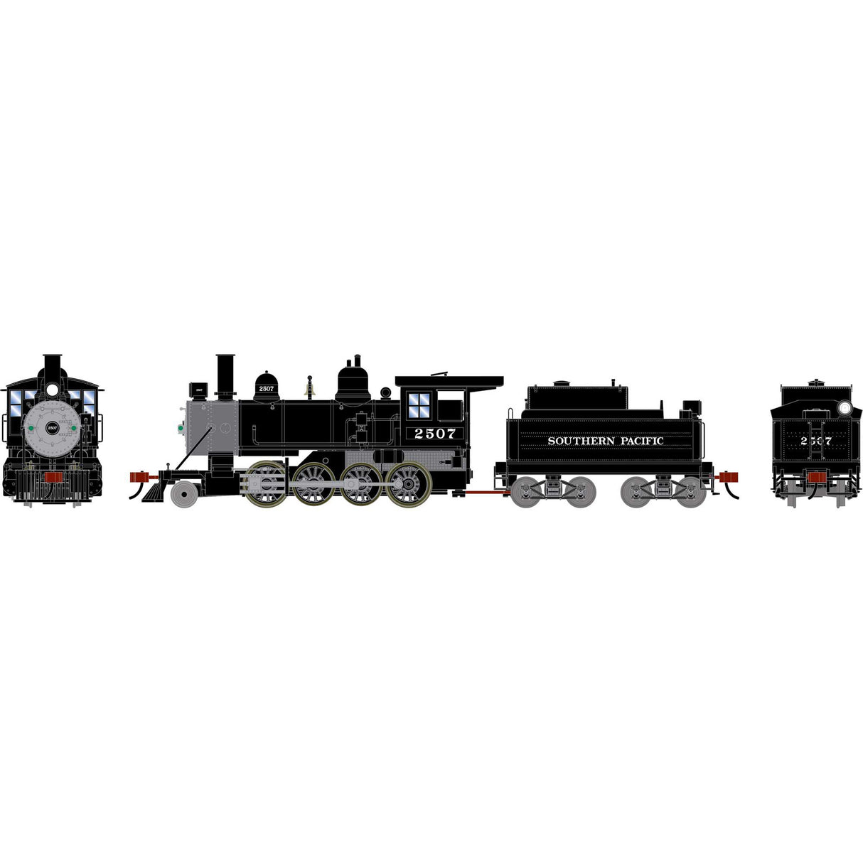 PREORDER Athearn HO ATH-3454  2-8-0 Steam Locomotive w/DCC & Sound, SP #2507