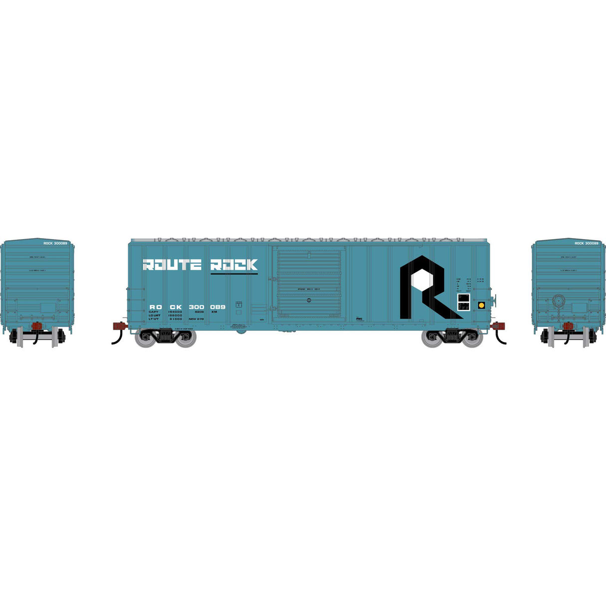 PREORDER Athearn HO ATH-3666  50' FMC 5347 Single Door Box Car, ROCK #300089