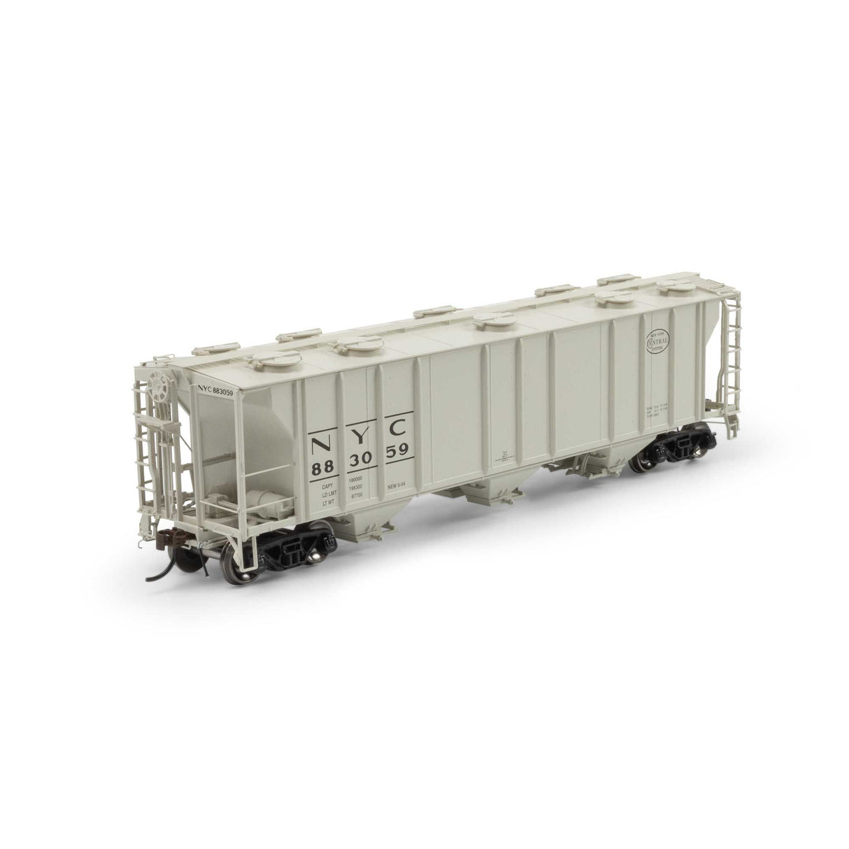 PREORDER Athearn Genesis HO G1270 PS-2 2893 3-Bay Covered Hopper, New York Central #883059