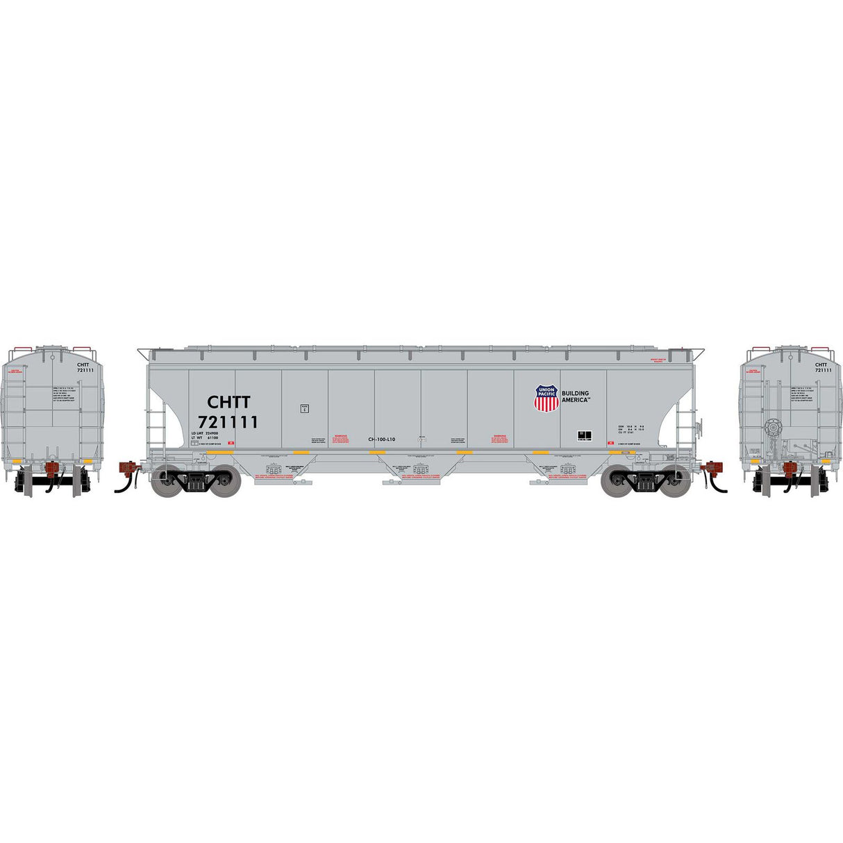 PREORDER Athearn Genesis HO G2485 Trinity 5161 Covered Hopper, Union Pacific CHTT #721111 | 53.70