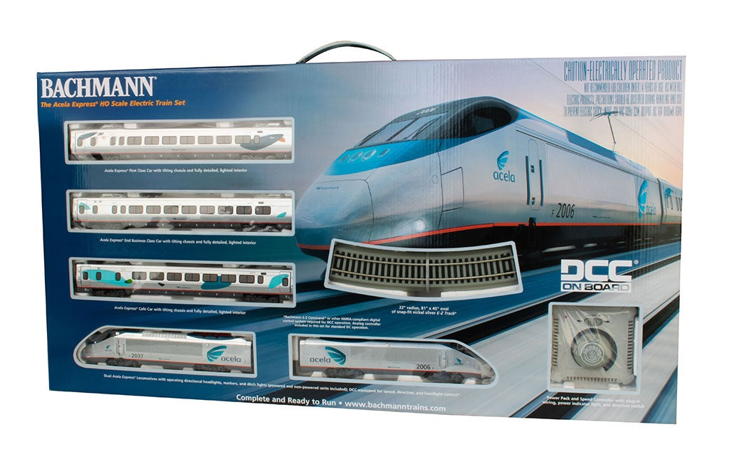 HOゲージ Acela Express 6両セット(BACHMANN) Bachmann HO 01205 Amtrak Acela Express Set – Model Train Stuff