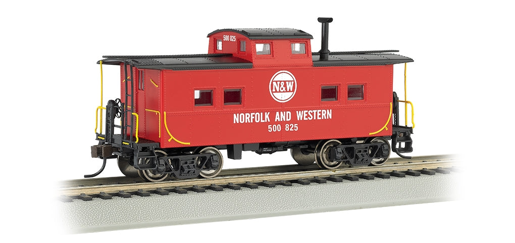 Bachmann HO 16817 Northeastern-Style Steel Cupola Caboose, Norfolk and Western #500825