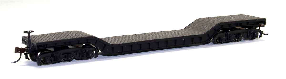 Bachmann Silver Series HO 18349 52' Center Depressed Flat Car with No Load