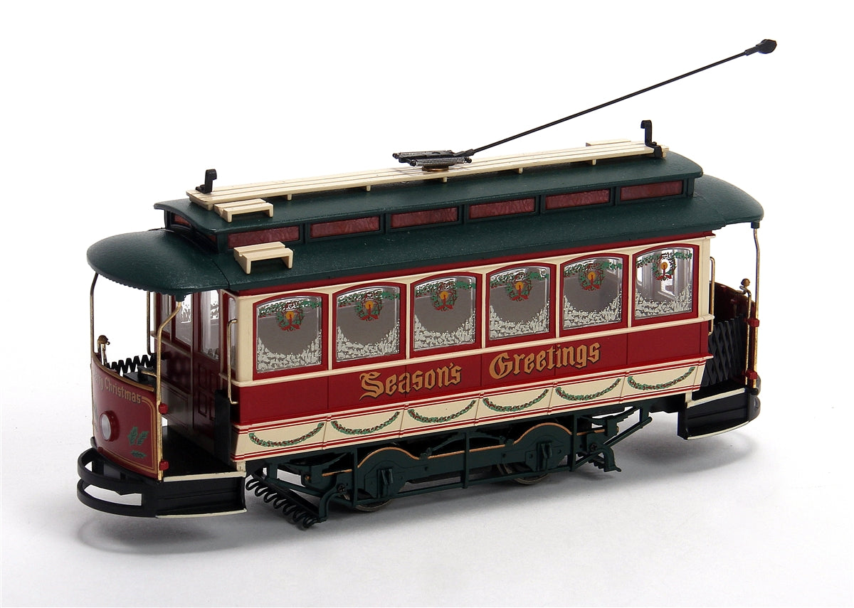 Bachmann Spectrum On30 25127 Closed Streetcar, Christmas
