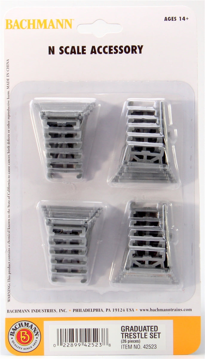 Bachmann N 42523 Graduated Trestle Set (26)
