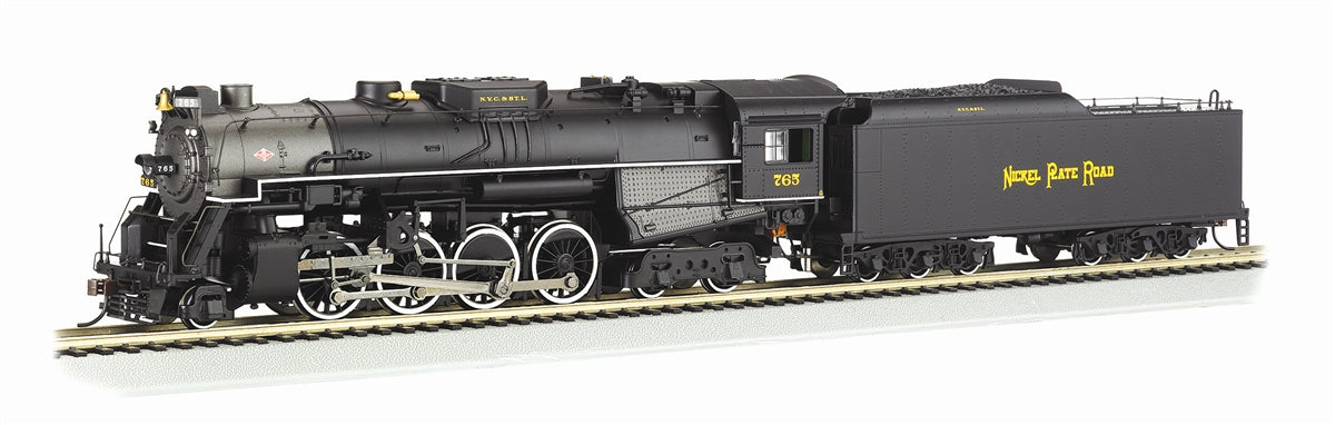 Bachmann HO 52401 2-8-4 Berkshire Steam Locomotive with Tender, Nickel Plate Road #765 (Sound and DCC Equipped)