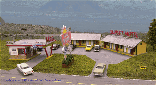 Blair Line HO 2001 Sunset Motel Kit