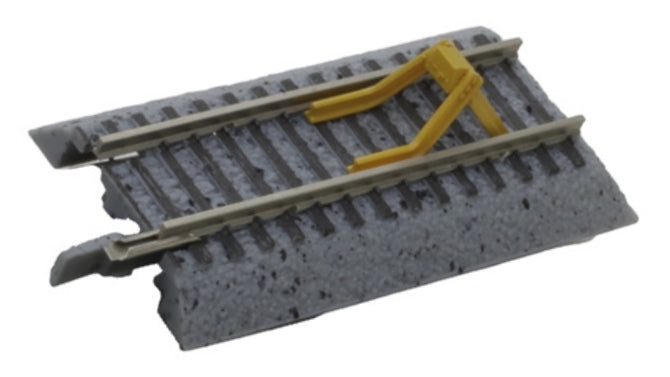 Atlas N G2425 True Track with Gray Ballast, 2&quot; Straight with Bumper (2)