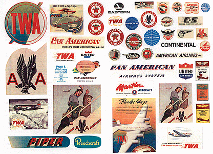 JL Innovative Design HO 244 1940s-1950s Vintage Aviation and Airline Signs (46)