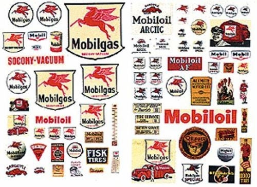 JL Innovative Design HO 485 1930s-1950s Mobil Vintage Gas Station Signs (74)