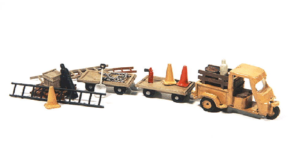 JL Innovative Design HO 925 Deluxe Cushman Truckster Kit and Carts Detail Set