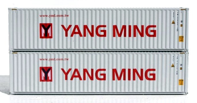 Jacksonville Terminal Company N 405039 40' High Cube Containers with Magnetic System, Yang Ming (2)