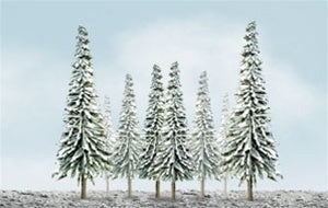JTT Scenery Products Z 92005 (TR-2005) Econo-Snow Pine Trees 1" to 2" (55)