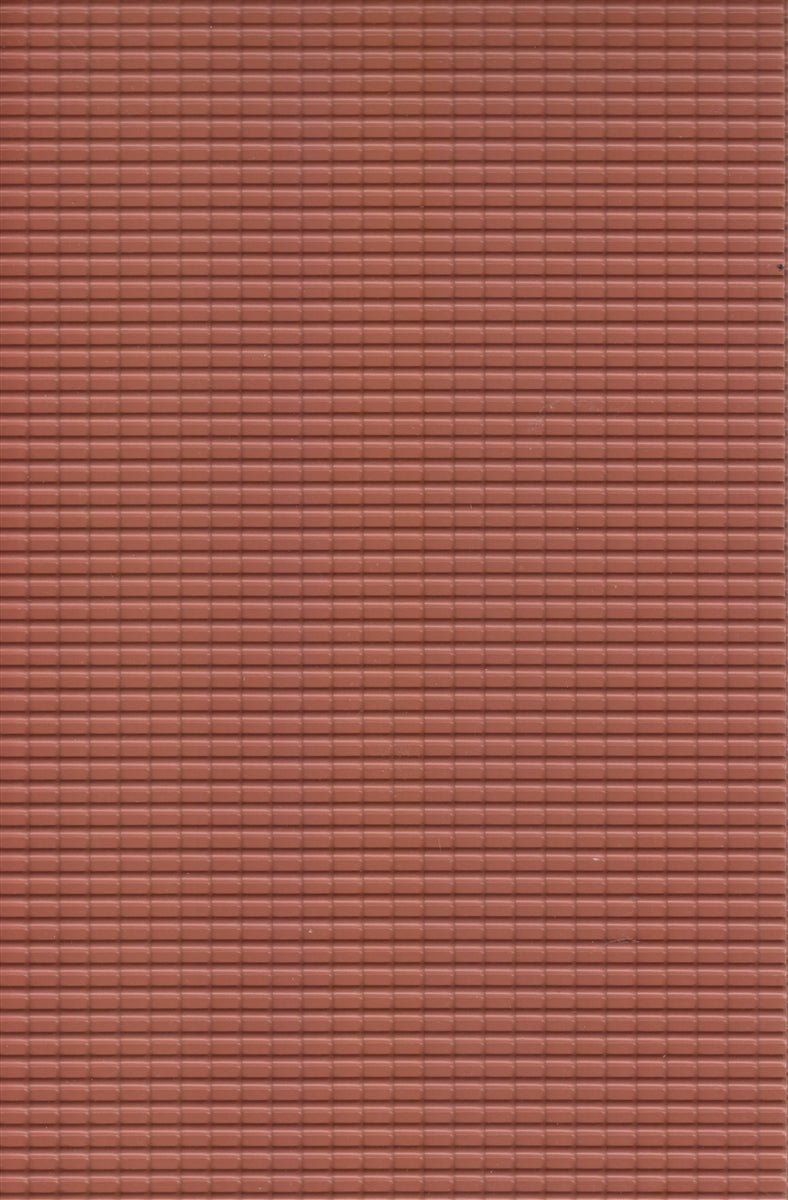 JTT Scenery Products O 97466 Plastic Pattern Sheets, Clay Tile Roof (2)