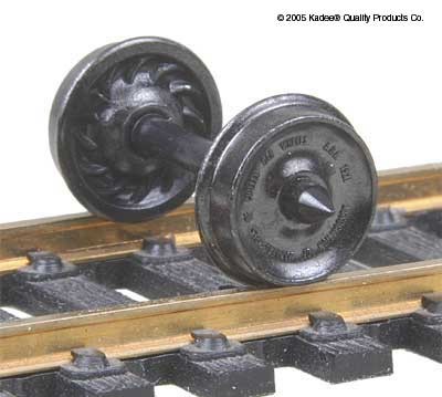 Kadee HO 523 33" Diameter Ribbed Back Freight Wheelsets (12 sets)