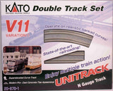 Kato N 20870 Unitrack Double Track Variation Set 11 (Super Elevated Curves and Modern Concrete Ties)
