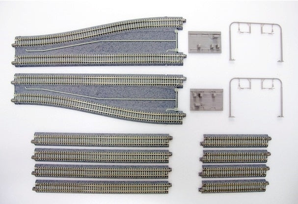 Kato N 20874 Unitrack Double Track Set for Overhead Station or Platforms, Variation Set 15 (Concrete Tie Appearance)
