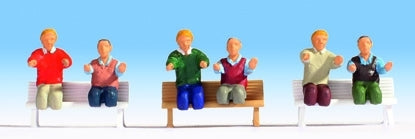 Noch HO 15283 Electric Locomotive Crew Seated without Legs (6)