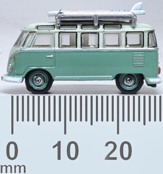 Oxford Diecast N NVWS005 Volkswagen T1 Samba Bus, Turquoise Blue/White