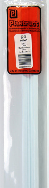 Plastruct 90545 HFS-6 Fineline Styrene H Column, 3/16" (5)