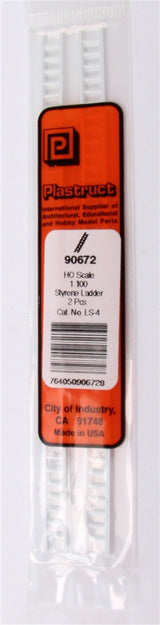 Plastruct HO 90672 LS-4 Styrene Ladders, 1/8" (2)