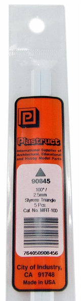 Plastruct 90845 MRT-100 Solid Styrene Triangular Rod, .100" (5) (d)