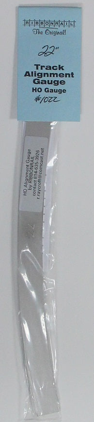 Ribbon Rail HO 1022 10" Track Alignment Gauge, 22" Radius